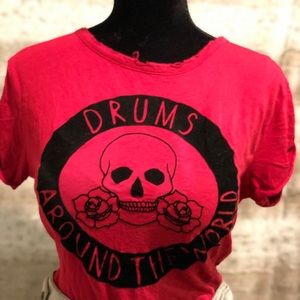 📦2/$25 🏷5/$50 EUC ZARA Fiery Red Rocker Tee